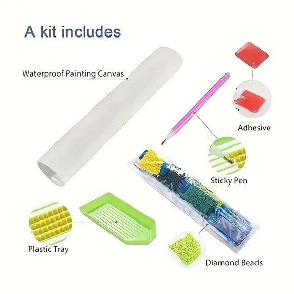 BOGO 5D Diamond Rhinestone Mosaic Red Eyed Black Panther  Art DIY Craft Set - Picture 2 of 3